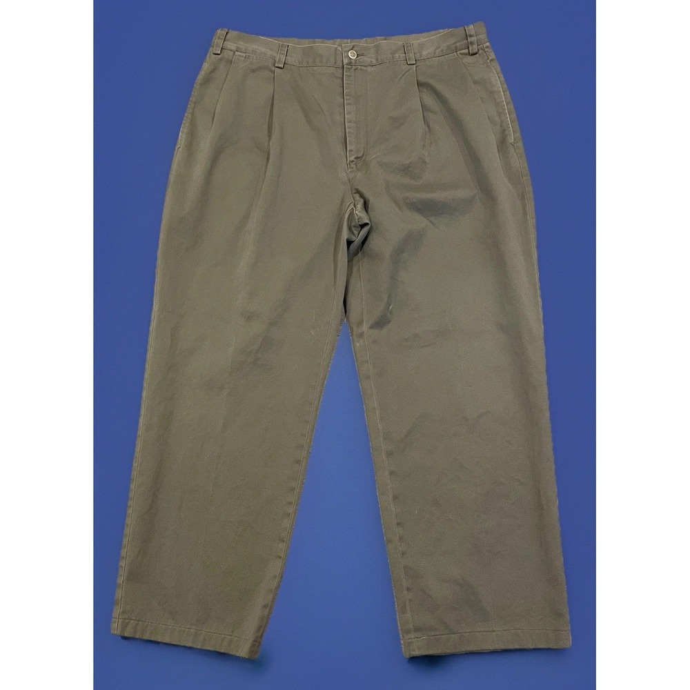 Nautica Classic Fit Khaki Pleated Pants‎ Mens 40 X 32 Tan Slacks 40x32 Beige